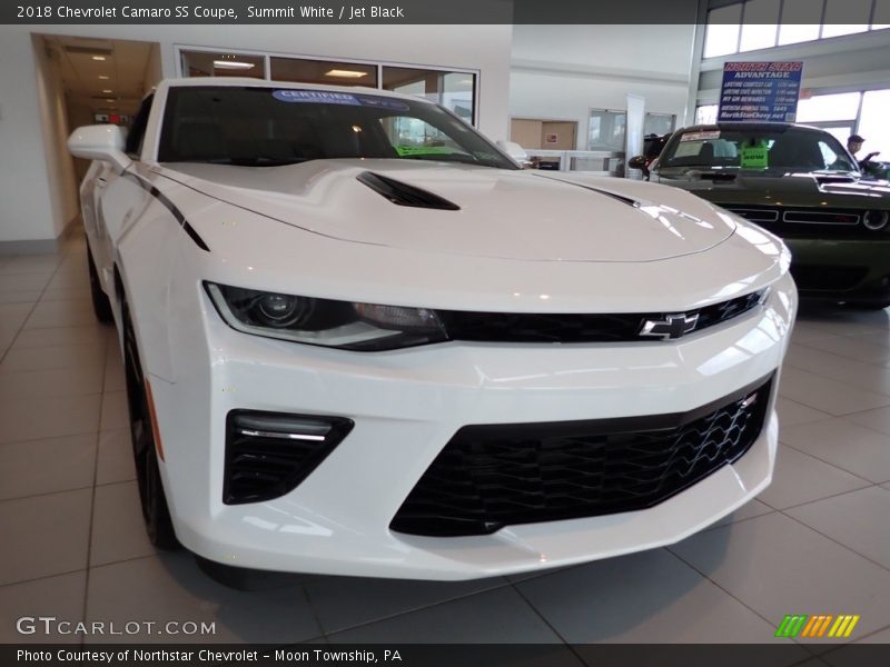 Summit White / Jet Black 2018 Chevrolet Camaro SS Coupe