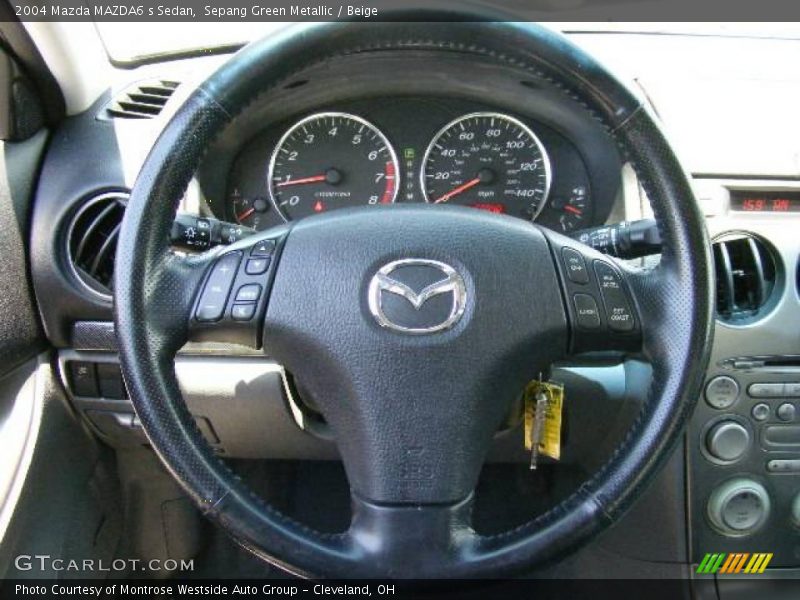 Sepang Green Metallic / Beige 2004 Mazda MAZDA6 s Sedan