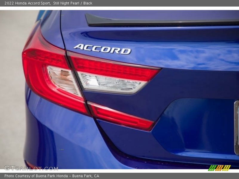 Still Night Pearl / Black 2022 Honda Accord Sport