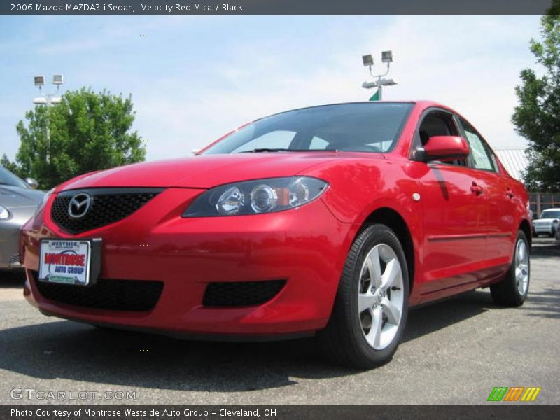 Velocity Red Mica / Black 2006 Mazda MAZDA3 i Sedan