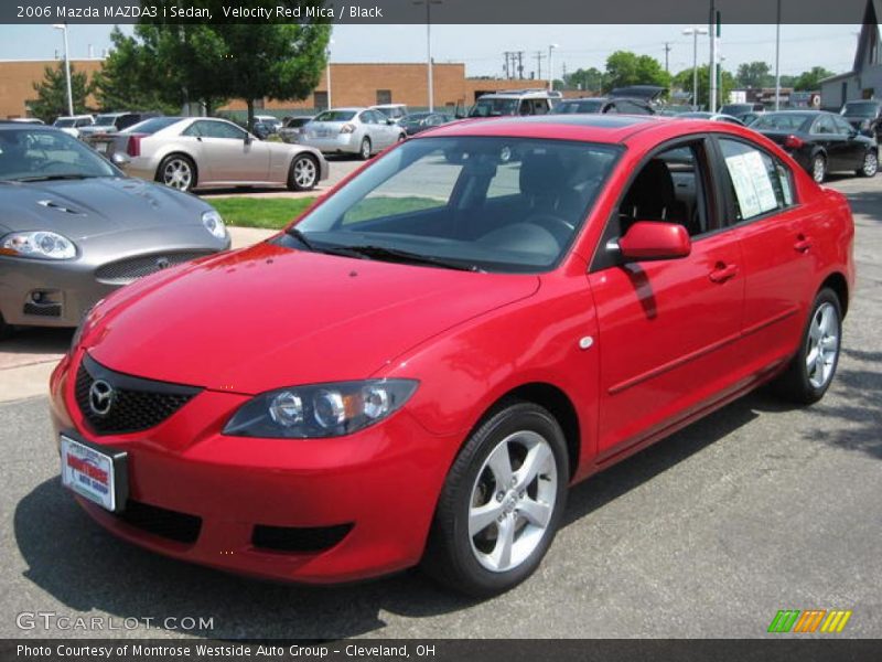 Velocity Red Mica / Black 2006 Mazda MAZDA3 i Sedan