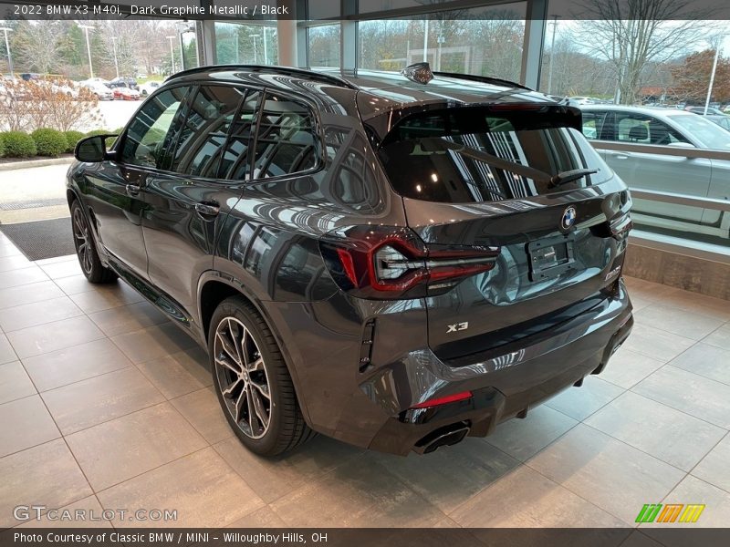 Dark Graphite Metallic / Black 2022 BMW X3 M40i