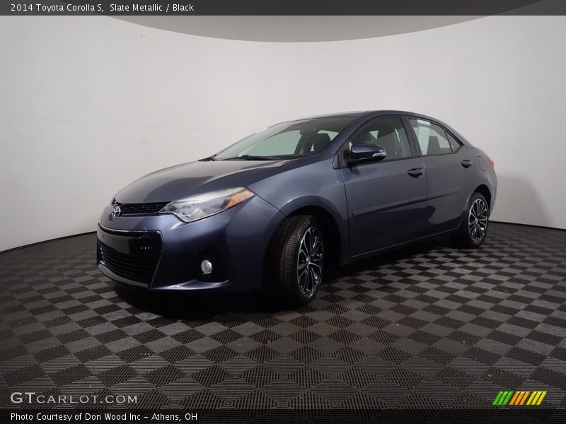 Slate Metallic / Black 2014 Toyota Corolla S