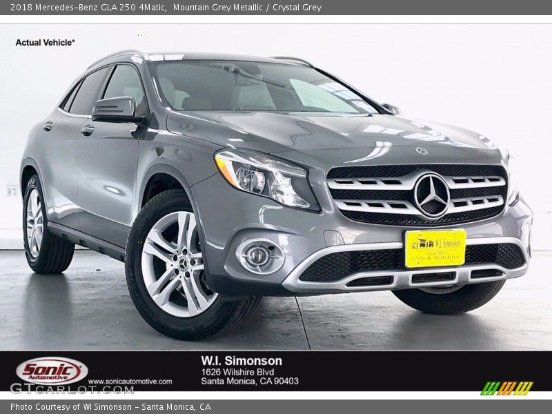 Mountain Grey Metallic / Crystal Grey 2018 Mercedes-Benz GLA 250 4Matic