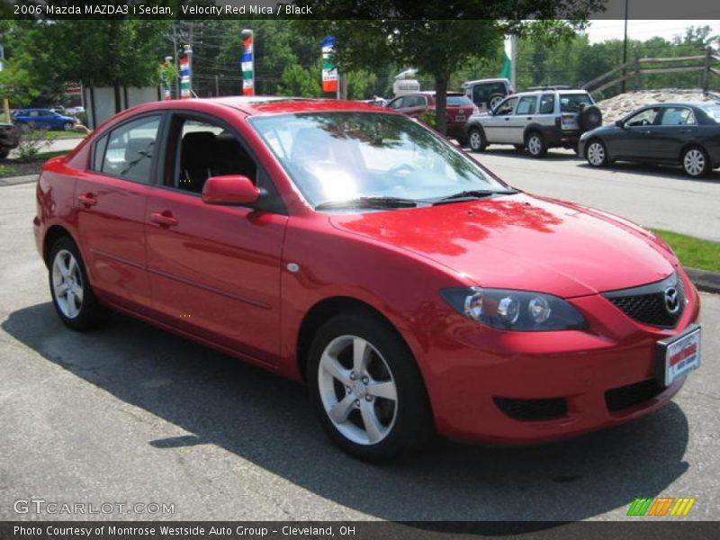 Velocity Red Mica / Black 2006 Mazda MAZDA3 i Sedan
