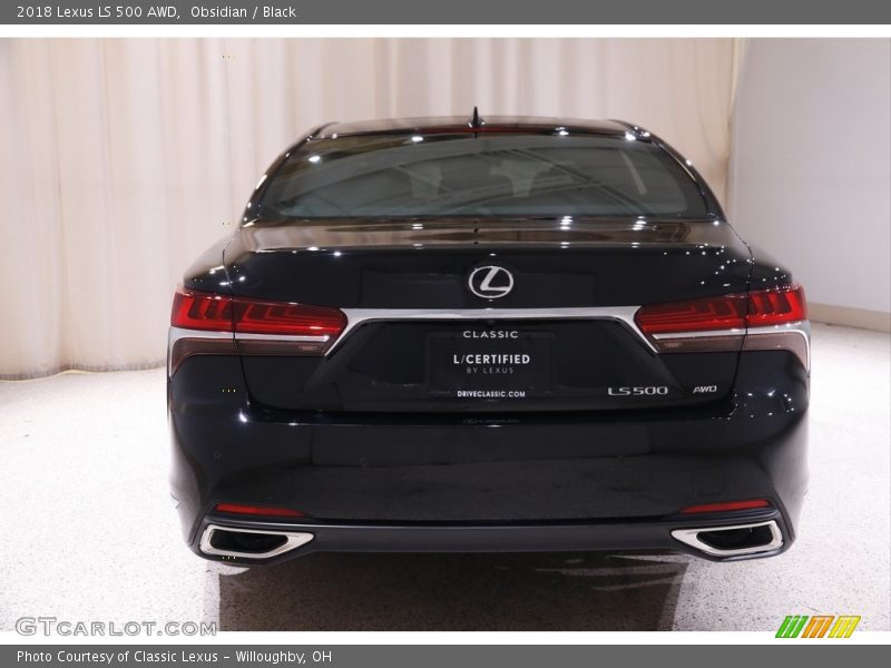 Obsidian / Black 2018 Lexus LS 500 AWD