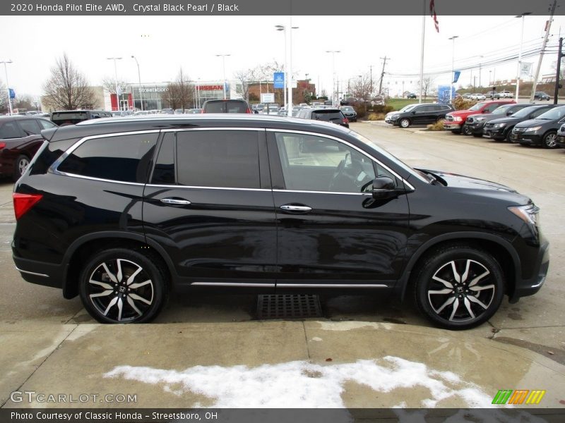Crystal Black Pearl / Black 2020 Honda Pilot Elite AWD