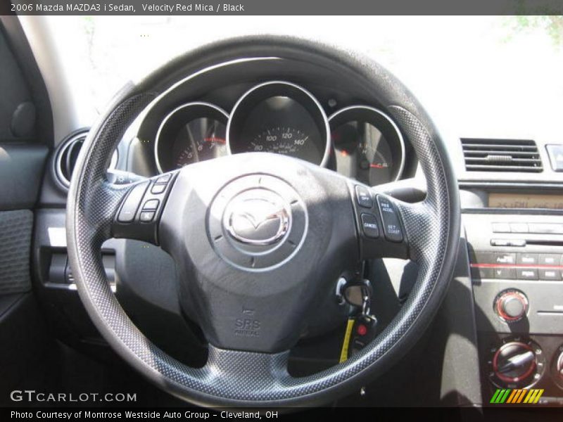 Velocity Red Mica / Black 2006 Mazda MAZDA3 i Sedan
