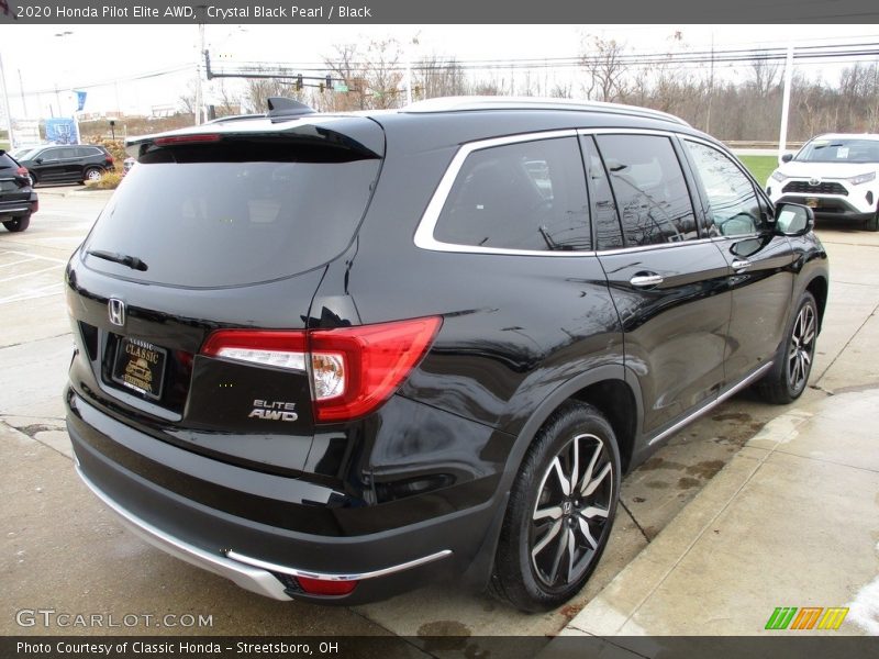Crystal Black Pearl / Black 2020 Honda Pilot Elite AWD