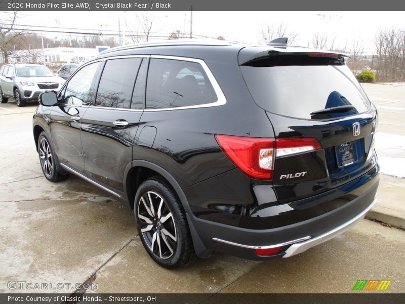 Crystal Black Pearl / Black 2020 Honda Pilot Elite AWD