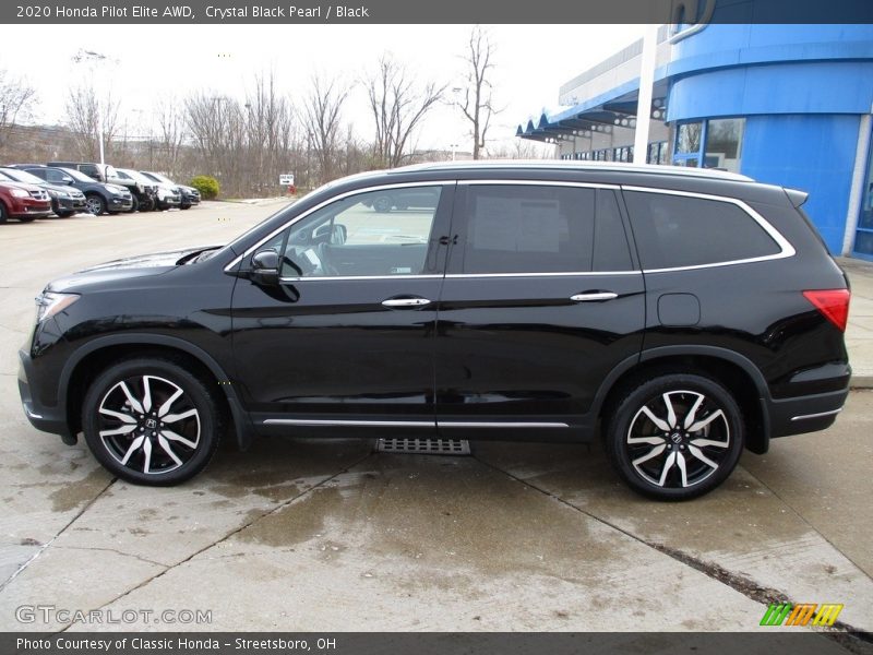 Crystal Black Pearl / Black 2020 Honda Pilot Elite AWD
