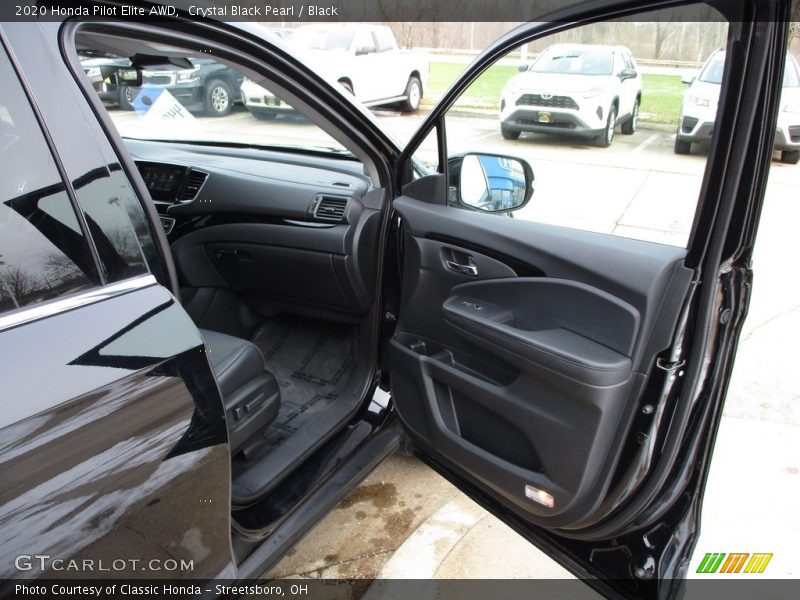 Crystal Black Pearl / Black 2020 Honda Pilot Elite AWD