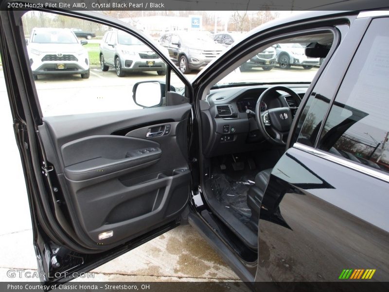 Crystal Black Pearl / Black 2020 Honda Pilot Elite AWD