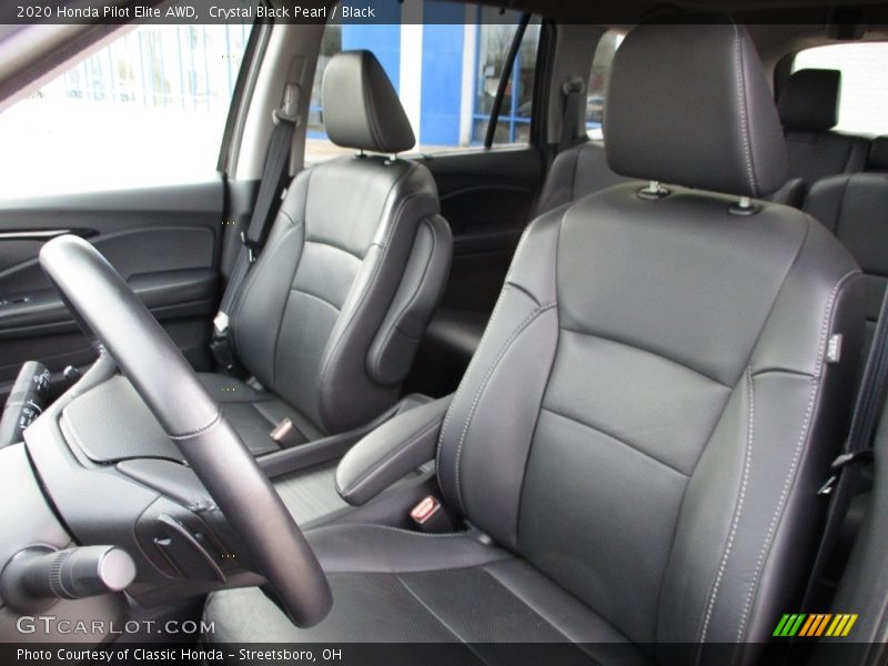 Crystal Black Pearl / Black 2020 Honda Pilot Elite AWD