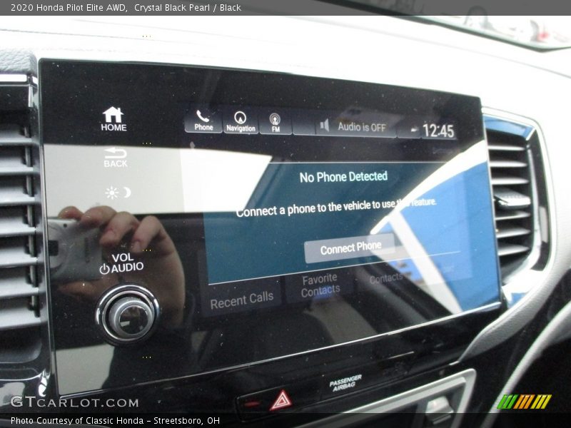 Crystal Black Pearl / Black 2020 Honda Pilot Elite AWD