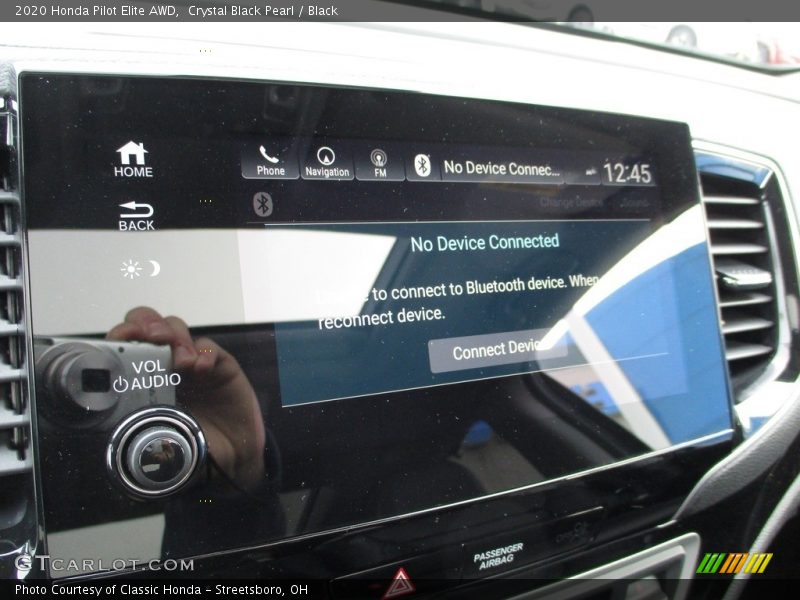Crystal Black Pearl / Black 2020 Honda Pilot Elite AWD