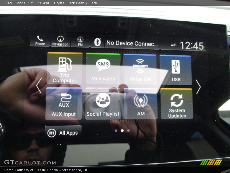 Crystal Black Pearl / Black 2020 Honda Pilot Elite AWD