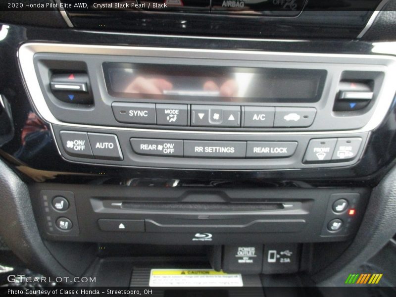 Crystal Black Pearl / Black 2020 Honda Pilot Elite AWD