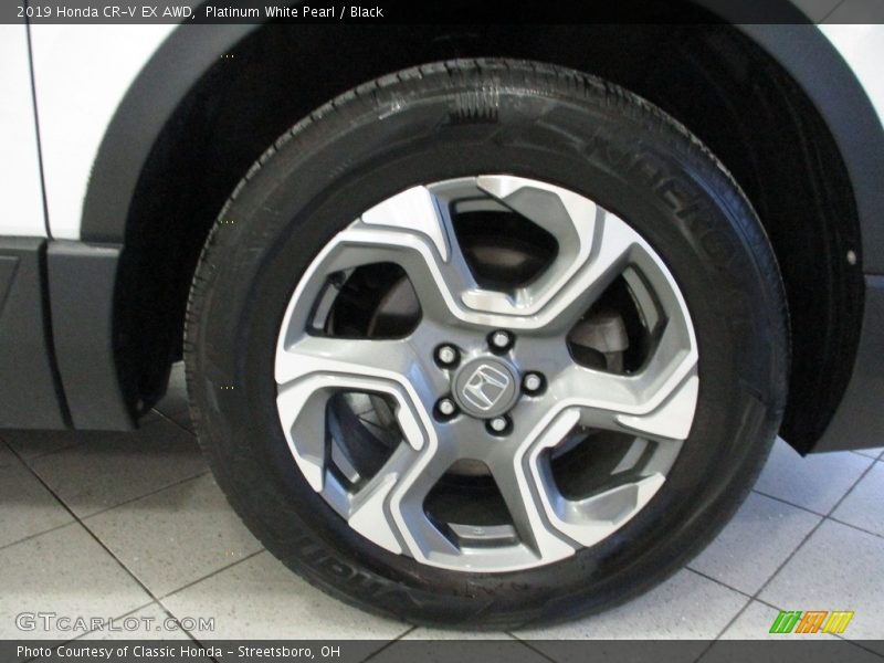 Platinum White Pearl / Black 2019 Honda CR-V EX AWD