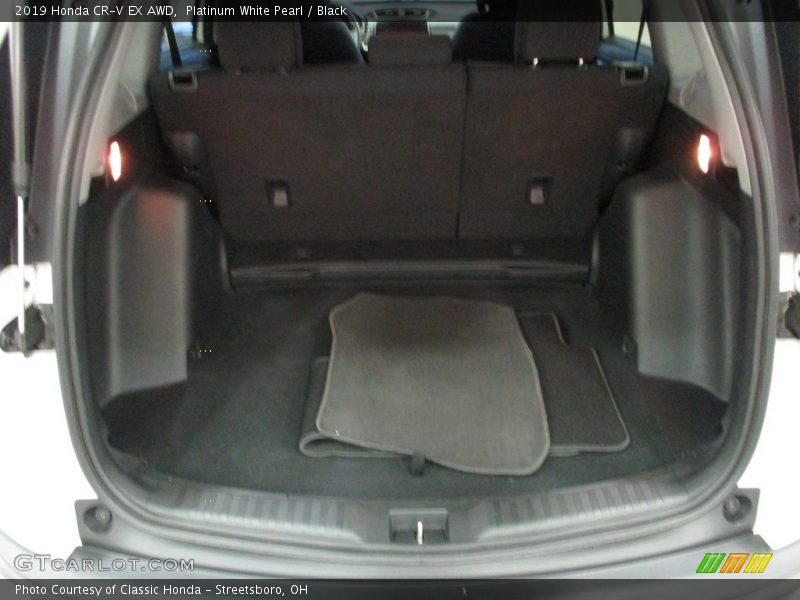 Platinum White Pearl / Black 2019 Honda CR-V EX AWD