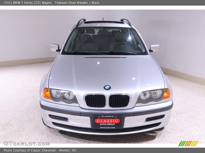 Titanium Silver Metallic / Black 2001 BMW 3 Series 325i Wagon