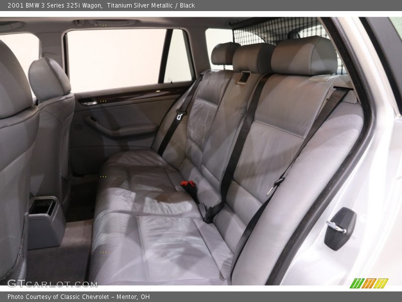 Titanium Silver Metallic / Black 2001 BMW 3 Series 325i Wagon