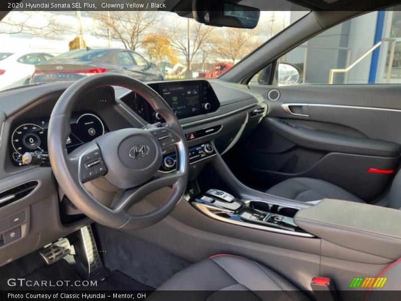 Glowing Yellow / Black 2020 Hyundai Sonata SEL Plus