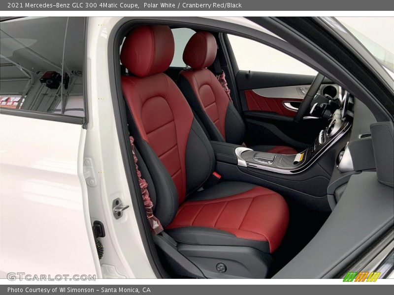 Polar White / Cranberry Red/Black 2021 Mercedes-Benz GLC 300 4Matic Coupe