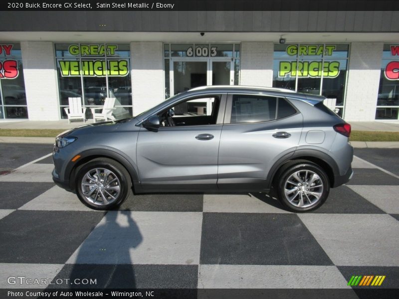 Satin Steel Metallic / Ebony 2020 Buick Encore GX Select