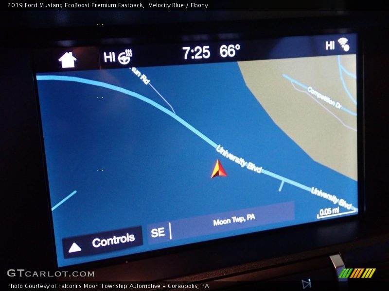 Velocity Blue / Ebony 2019 Ford Mustang EcoBoost Premium Fastback