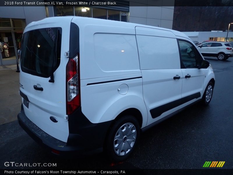 Frozen White / Charcoal Black 2018 Ford Transit Connect XL Van