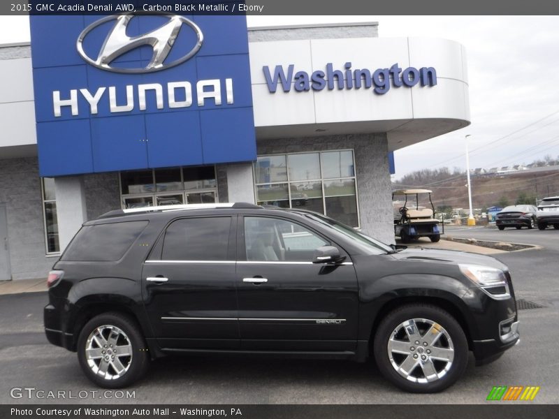 Carbon Black Metallic / Ebony 2015 GMC Acadia Denali AWD