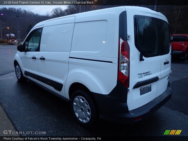 Frozen White / Charcoal Black 2018 Ford Transit Connect XL Van