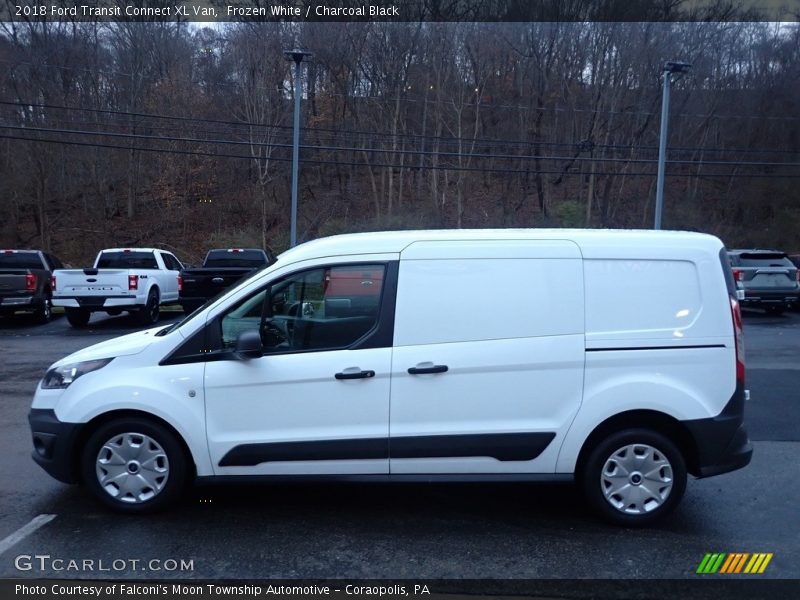 Frozen White / Charcoal Black 2018 Ford Transit Connect XL Van