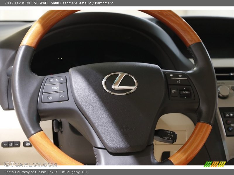 Satin Cashmere Metallic / Parchment 2012 Lexus RX 350 AWD