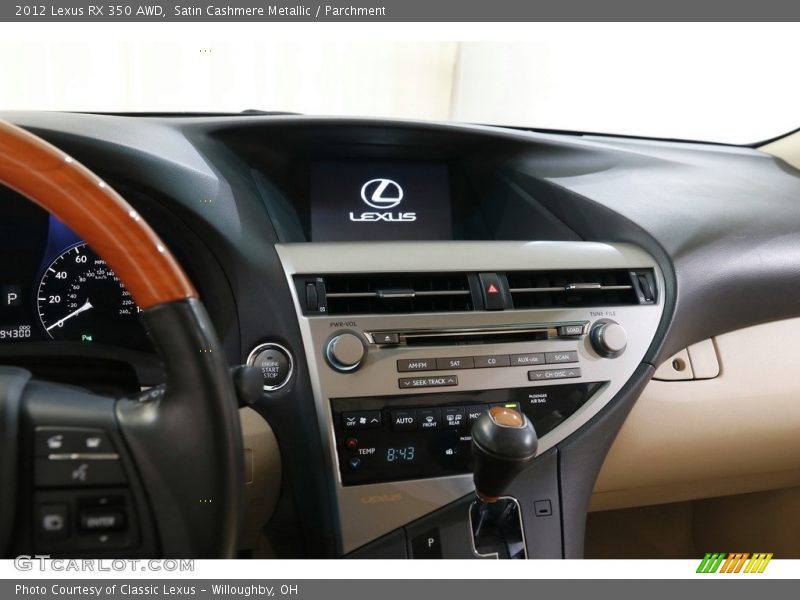 Satin Cashmere Metallic / Parchment 2012 Lexus RX 350 AWD
