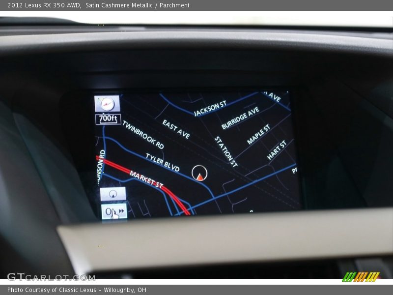 Satin Cashmere Metallic / Parchment 2012 Lexus RX 350 AWD