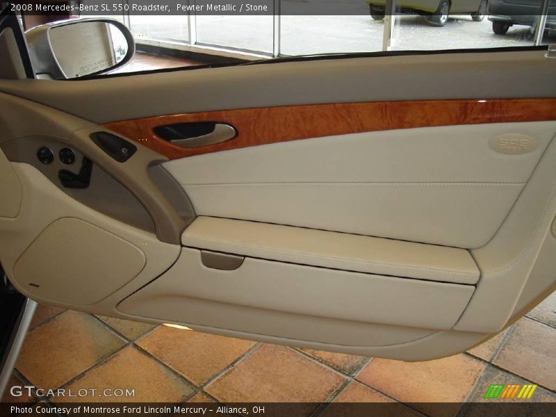 Pewter Metallic / Stone 2008 Mercedes-Benz SL 550 Roadster