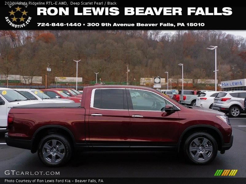 Deep Scarlet Pearl / Black 2020 Honda Ridgeline RTL-E AWD