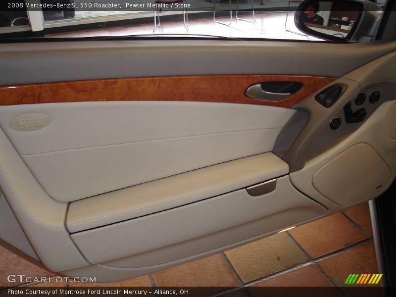 Pewter Metallic / Stone 2008 Mercedes-Benz SL 550 Roadster
