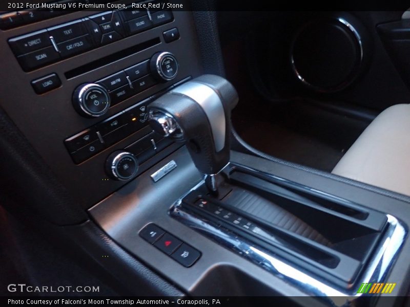 Race Red / Stone 2012 Ford Mustang V6 Premium Coupe