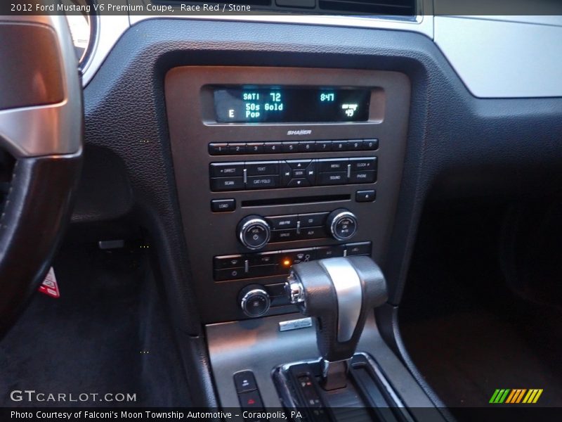 Race Red / Stone 2012 Ford Mustang V6 Premium Coupe