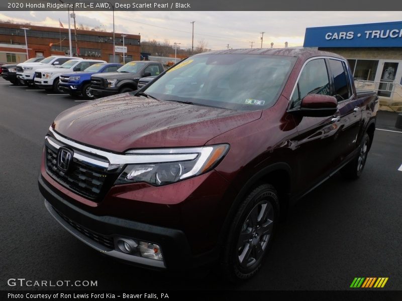 Deep Scarlet Pearl / Black 2020 Honda Ridgeline RTL-E AWD