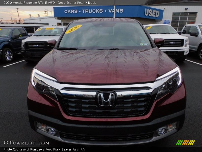 Deep Scarlet Pearl / Black 2020 Honda Ridgeline RTL-E AWD