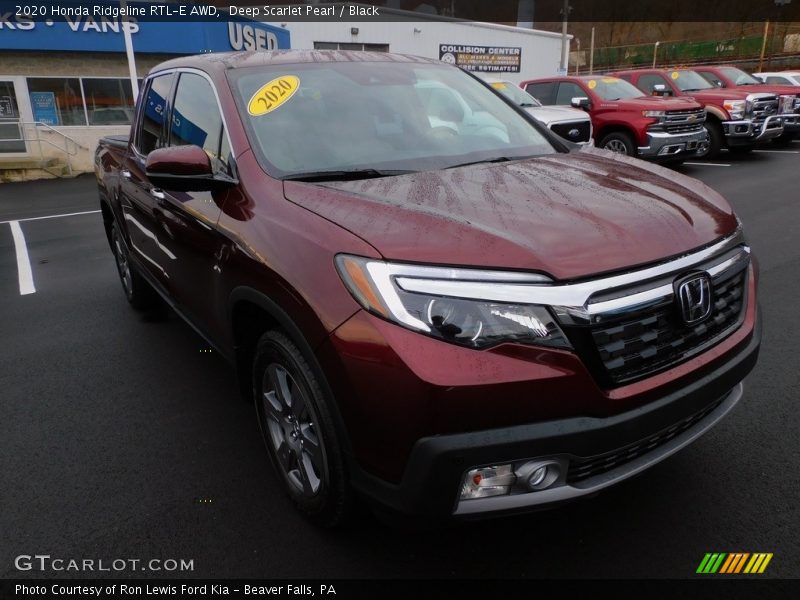Deep Scarlet Pearl / Black 2020 Honda Ridgeline RTL-E AWD