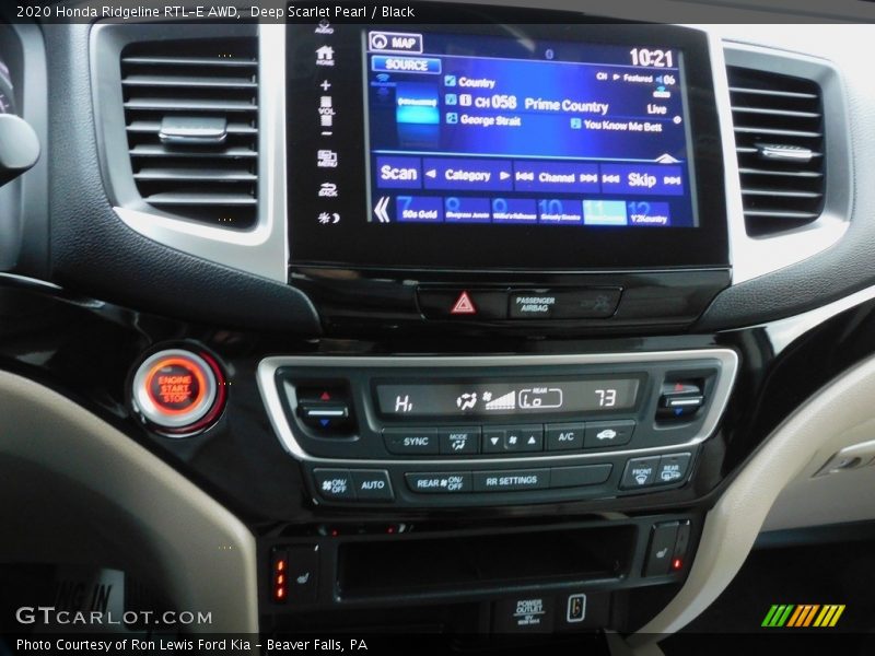 Deep Scarlet Pearl / Black 2020 Honda Ridgeline RTL-E AWD
