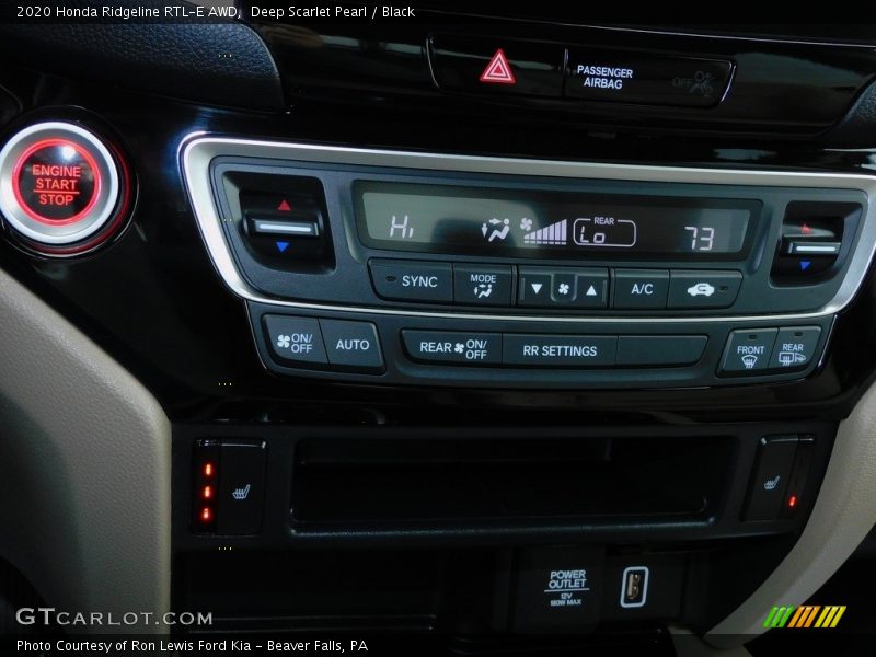 Deep Scarlet Pearl / Black 2020 Honda Ridgeline RTL-E AWD