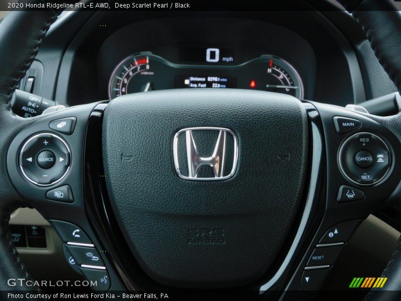 Deep Scarlet Pearl / Black 2020 Honda Ridgeline RTL-E AWD