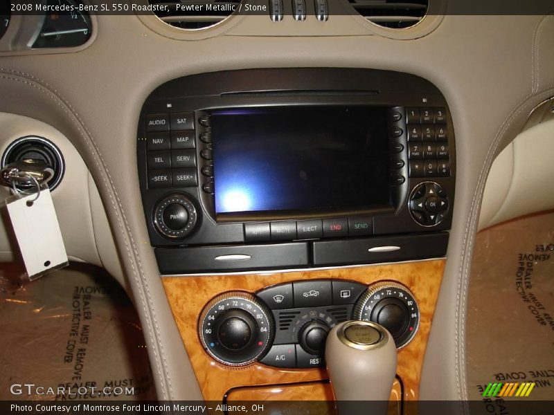 Pewter Metallic / Stone 2008 Mercedes-Benz SL 550 Roadster