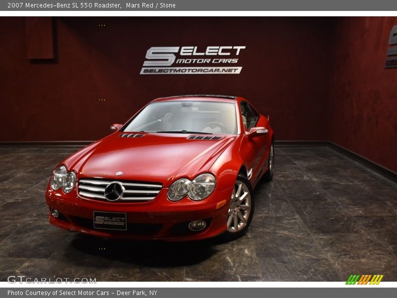 Mars Red / Stone 2007 Mercedes-Benz SL 550 Roadster